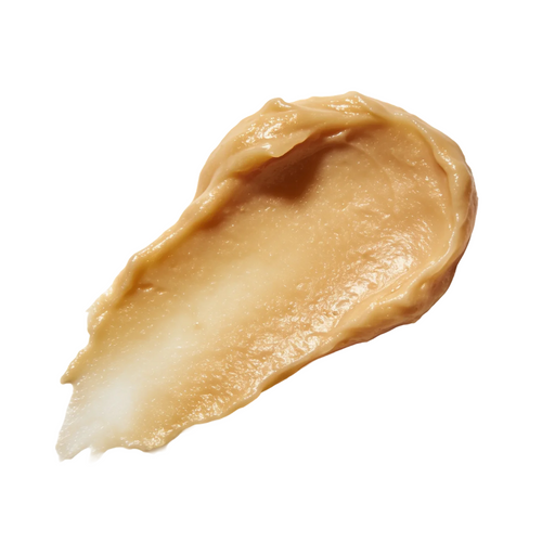 Beige Avena Oat Extract cream texture on a white background